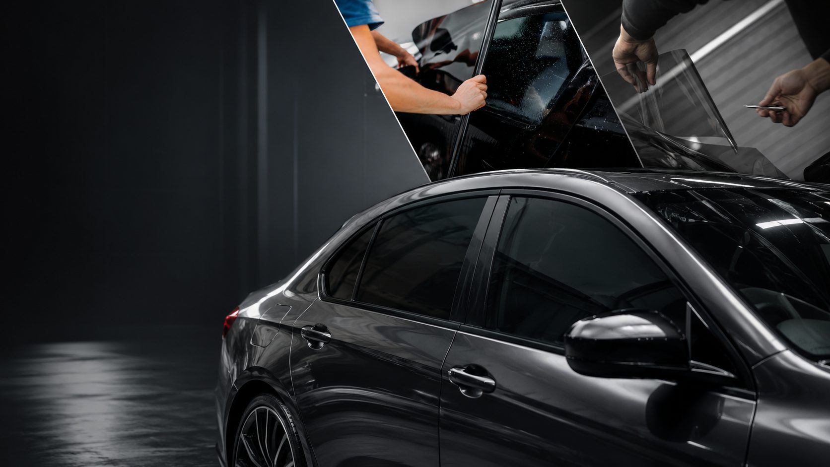 Tinted sedan studio